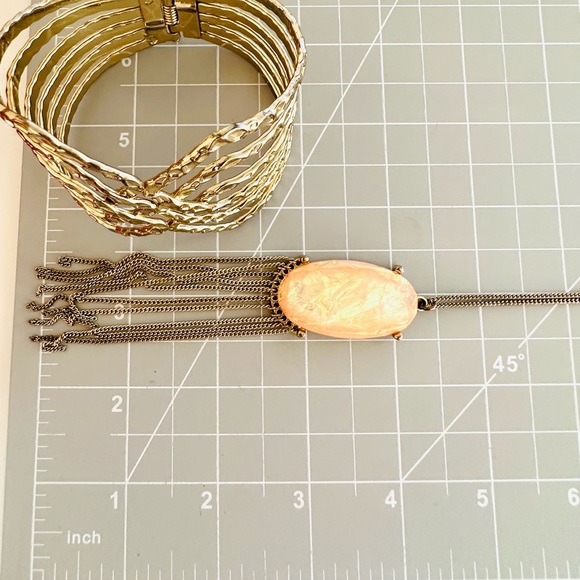 Tassel Iridescent Necklace Bracelet lot - Picture 13 of 17